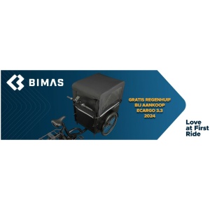 Bimas Bikes eCargo 3.3 Premium - gratis huif Lapis Blue